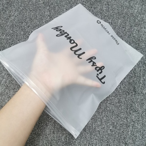 compostable zipper lock bag dress plastic pe polybag Custom Opp PVC zipper packing clothing bag with your own logo