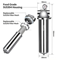 Housing Filter Air Rumah Tangga Stainless Steel 20 Inch, Housing Filter Jumbo 4 Inch 20 Inch, Housing Filter Sanitasi Stainless Steel