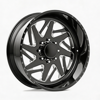 Rines Personalizados para Camioneta, Negro Mate, 22X14 26X10 26X12 24X14, Super Single Forged, con 8X165.1 8X170 5X127 para Ram 2500 Ford F250