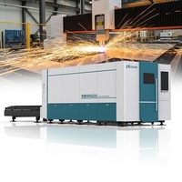 Machine de découpe laser à fibre haute performance LX3015PHO 12000W avec couvercle de protection, machine de découpe laser CNC à fibre 6 kW