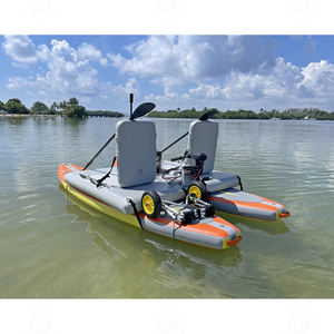 Planche de SUP gonflable à double pédale en gros d'usine, bateaux à rames gonflables avec chaise portable pour loisirs aquatiques - Product Image 4