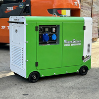 Puissance portative diesel silencieuse superbe de groupe électrogène 10kw avec l'unité insonorisée de bas prix d'option d'ATS