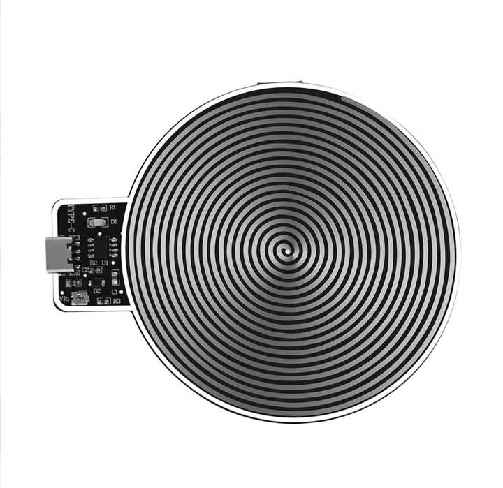 Adjustable Frequency Wave Generator - 0.1Hz To 99999Hz Range, 7.83Hz Default, Gold Plate, USB-C Powered