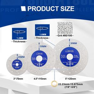 قرص صقل لطحن القطع الدائري الماسي الرقيق للغاية 75/من ألواح صخور ديكتون بلاط جرانيت سيراميك - Product Image 4