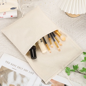 Thân Thiện Với Môi Cotton Tự Nhiên Phong Bì Quần Áo Túi Với Ribbon Biểu Tượng Tùy Chỉnh In Tái Sử Dụng Hữu Cơ Muslin Bụi Quà Tặng Giày Pouch - Product Image 2