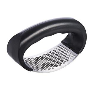 Prensa de Ajo de Acero Inoxidable, Picadora Manual Negra, Utensilio de Cocina Ecológico, Solo Lavar a Mano - Product Image 1