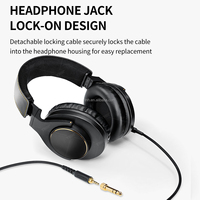 Casque filaire supra-auriculaire professionnel TNH SRH840A, 40 ohms, pour écouter de la musique, enregistrer, surveiller, jouer à des jeux