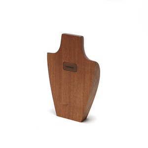 Présentoir à bijoux en bois marron élégant de style <span class=keywords><strong>vintage</strong></span>, <span class=keywords><strong>buste</strong></span> de mannequin pour colliers - Product Image 6