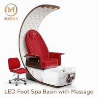 Luxe Moderne Trône Professionnel Dos Haut Pieds Spa Massage Manucure Pédicure Chaises pour Salon de Manucure