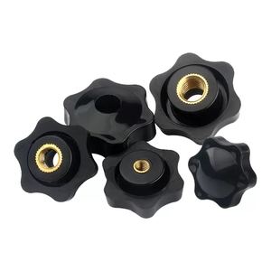 Kunststoffgriffknöpfe Daumenschrauben Sechskantmuttern M5 M6 M8 M10 Schwarz Bakelit Durchgangsbohrung Gewinde-Spannmutter - Product Image 2