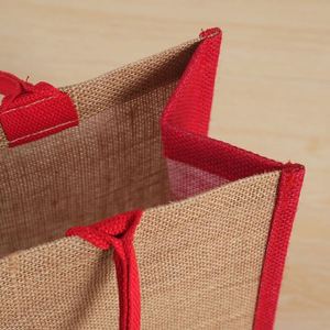 Bolsas de Yute Personalizadas para Compras, Bolsa de Arpillera de Gran Capacidad con Logotipo - Product Image 4