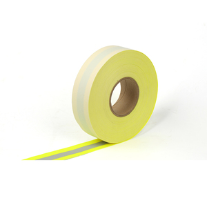 Ruban réfléchissant prismatique argenté Matériau en verre de coton ignifuge Feuille à coudre pour vêtements réfléchissants pour vêtements de <span class=keywords><strong>pompiers</strong></span> - Product Image 5