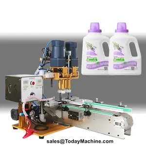Semi Automatic Pneumatic Desktop Plastic Bottle Lid Capping Machine