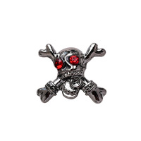 Halloween 3D gothique fantôme citrouille et squelette décorations pour ongles alliage métal strass avec design breloques Halloween ongles bijoux