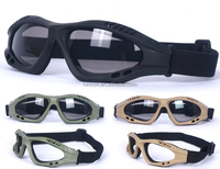 Lunettes de soleil de cyclisme, vente en gros, lunettes de tir en plein air noires, lunettes de sécurité tactiques de combat pour hommes