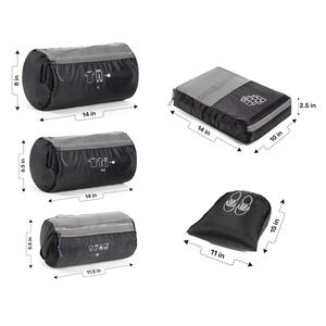 Juego de Cubos de Embalaje Personalizados, Organizadores de Equipaje de Viaje - Forma Cilíndrica y Organizador de Camisas - Juego de 6 - Product Image 4