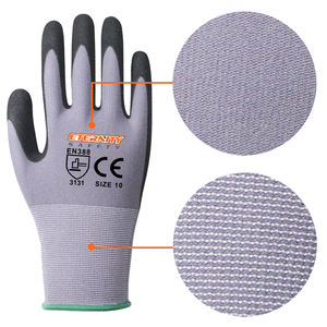قفازات ENTE SEGURITY أوروبية 15G مصنوعة من النايلون سبانديكس المعتمدة من الاتحاد الأوروبي (CE) وتتميز بتشطيبات رمالية ونيتريلية - Product Image 2