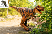 Marionnette de dinosaure réaliste grandeur nature personnalisée avec cadre métallique certifiée CE pour parcs à thème, spectacles intérieurs/extérieurs, maisons de jeux et jardins