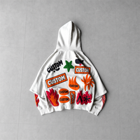 Sweat à capuche zippé surdimensionné en coton 100% pour homme avec logo personnalisé, pour un streetwear éco-responsable, sweat à capuche décontracté OEM ODM