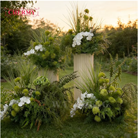 Décoration suspendue personnalisée pour mariage, fleurs artificielles en soie de luxe en gros pour événements et fêtes