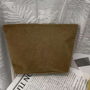 Sac de rangement pliable pour femme au meilleur prix, taille personnalisée, sac en fausse fourrure douce, trousse de toilette pour femme - Product Image 3