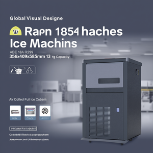 Máquina de Hielo ABE 18A R290, 356x409x585mm, Refrigerada por Aire, Cubos de Hielo Completos, Capacidad de 13g - Product Image 3