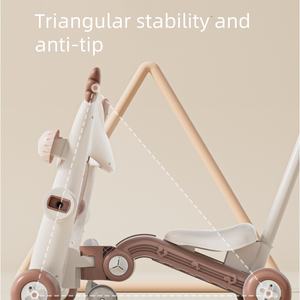 Andador educativo multifuncional 8 en 1 para niños pequeños, silla <span class=keywords><strong>de</strong></span> comedor con luz <span class=keywords><strong>de</strong></span> música mejorada, mango <span class=keywords><strong>de</strong></span> empuje, marco <span class=keywords><strong>de</strong></span> plástico duradero - Product Image 4