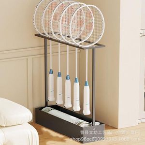 Estante de almacenamiento para raquetas de bádminton de 44x12x38cm, organizador de pie para exhibir equipos deportivos. - Product Image 1