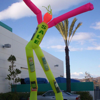 Danseur aérien gonflable à double jambe en PVC Airvon pour spectacles de festival, publicité à fort impact avec souffleur