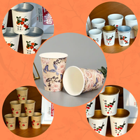 Factory Direct Free Sample Custom Logo Food Grade Double Wall Disposable Paper Cups for Office Coffee & Tea Beverage China