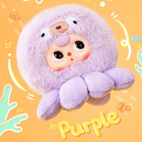 Boneka Gantungan Kunci Vinyl Plush Baby Three Ocean Generasi 2 Seri Trendy Blind Box Figure Hiasan Meja Grosir untuk Anak Perempuan