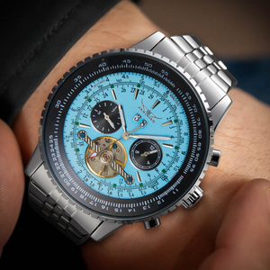 JARAGAR Chine montres en gros chaude mécanique tourbillon heure hommes de luxe - Product Image 4