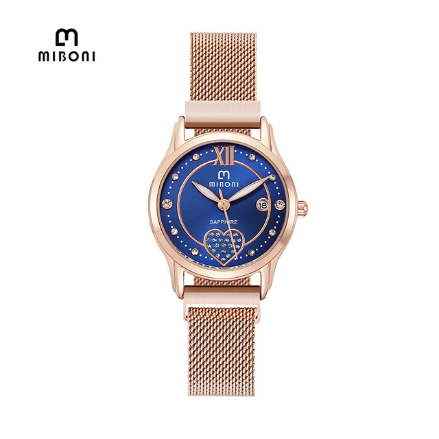 Miboni M-1957L Vintage Waterproof Quart Movement Watches Fashion Casual Luxury Wristwatch for Women Ladies Girls Reloj Orologio
