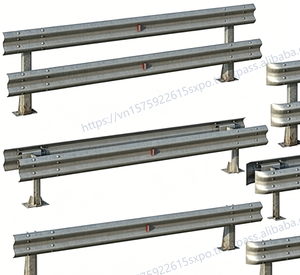 Barrière de collision pour autoroute à double poutre galvanisée à chaud, en acier Q235, avec coussin de collision, prix usine, barrière à câbles Sigma Post - Product Image 5