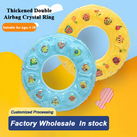 Anneau de natation gonflable en PVC personnalisé flotteurs de piscine anneaux de natation Tube Floatie épaissi avec logo pour enfants adultes fête d'été