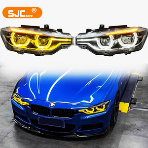Fari Anteriori Bicolore SJC per <span class=keywords><strong>BMW</strong></span> Serie 3 <span class=keywords><strong>F30</strong></span> F35 F80 2013-2018 Fanali <span class=keywords><strong>LED</strong></span> Plug and Play Accessori Auto - Product Image 1