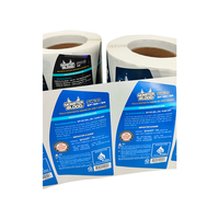 Stiker Vinyl Foil Emas Perekat Warna Tahan Air UV Embossing Label Printer untuk Botol Minuman Anggur