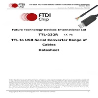 Cable Ftdi Original de 1,8 m, Chip Ft232rl Negro, Convertidor de Cable Serie Uart a Usb, Compatible con Win11