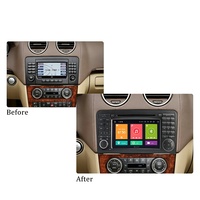 Autoradio Android 7 pouces pour Mercedes-Benz Classe R, montage sur tableau de bord, écran tactile capacitif IPS 1024x600, CarPlay sans fil, Android