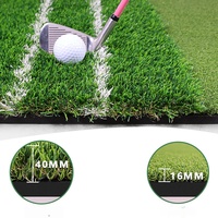 Tapis de golf ambidextre 5x4 pieds, gazon artificiel pour fairway et rough, tapis d'entraînement, tapis de simulation pour le driving et le chipping avec coussin