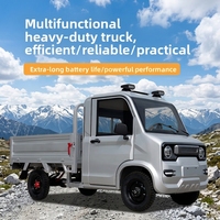 Camion de fret électrique à quatre roues entièrement fermé, nouvelle énergie, avec moteur de 2000W et autonomie de 101-200 km, rapide et efficace