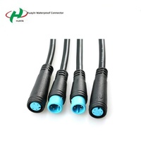 Câble Connecteur Étanche M8 Mini 2 à 7 Fils, Fiche Droite pour Panneaux Solaires, Capteurs, Bande LED
