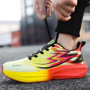 Chaussures de sport décontractées unisexe très vendues, légères, à semelle souple, en maille respirante, avec plaque de carbone véritable, pour la course printemps-été - Product Image 6