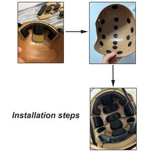 1 Set Kit imbottitura casco morbido Eva Memory Foam imbottitura casco <span class=keywords><strong>Airsoft</strong></span> - Product Image 5