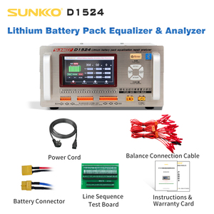 Analyseur de réparation et d'équilibrage de batteries SUNKKO D1524 pour l'entretien des batteries de véhicules - Product Image 3