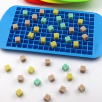 675 Échantillon gratuit d'usine, Moule en silicone à 160 cavités carrées pour chocolat, glaçons et bonbons en résine, sans BPA