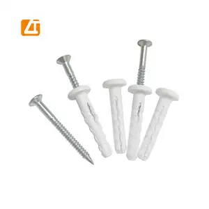 plastic countersunk head nylon hammer drive fixing anchor