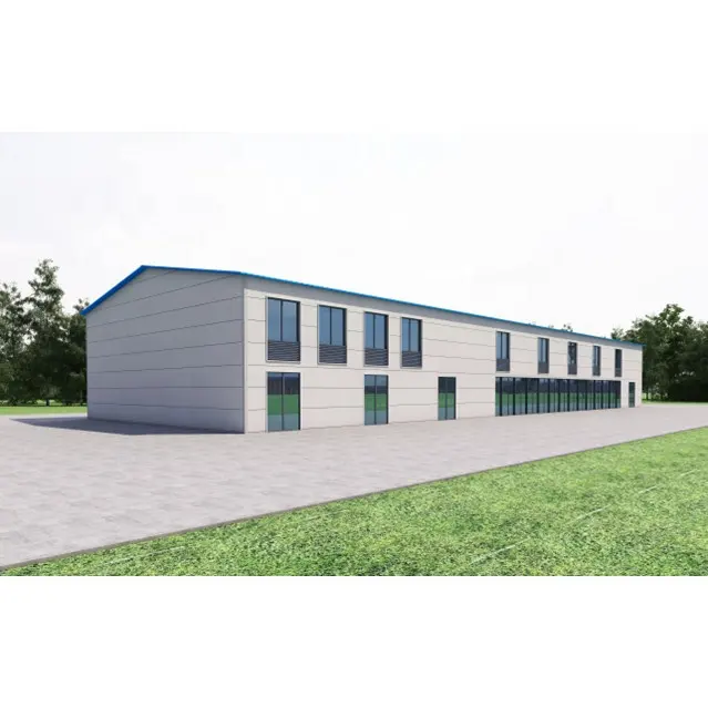 Prefabricated Steel Building Houses With Sandwich Panel Steel Structure Steel Warehouse Structure Prefab Factory