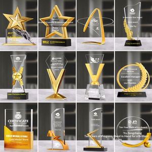 Trophée en résine cristalline personnalisable sablée pour récompense des employés excellents lors de la réunion annuelle de l'entreprise, danse des enfants - Product Image 4