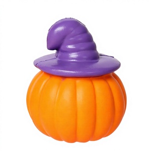 Hight Quality Pu Foam Halloween Pumpkin Slow Rebound Stress Relieve <b>Squeeze</b> Squishy Promotional Toys Birthday Gift for Kids - Product Image 5